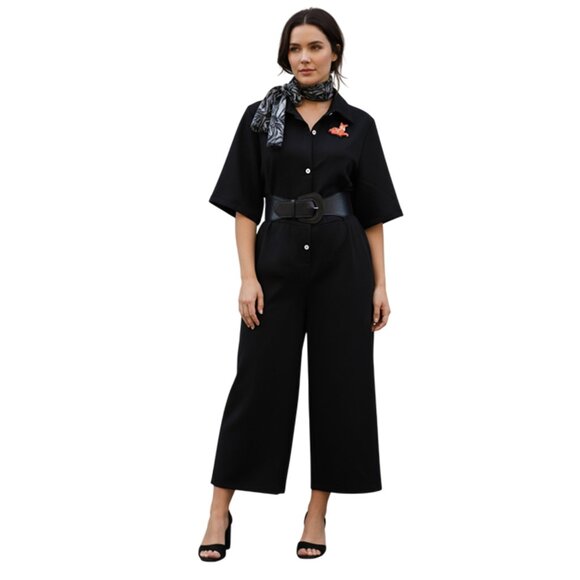 Y Curve Black One piece Romper Jumpsuit Size 1XL - Picture 1 of 12